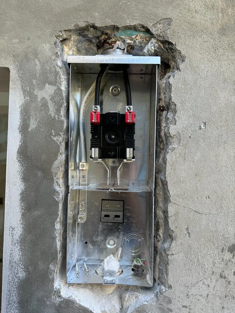 Meter base installation